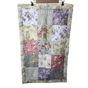 GREENLAND HOME Patchwork BLOOMING PRAIRIE Floral KING Pillow Sham -Qty 1